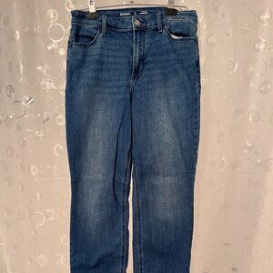 High-Rise Straight Jeans Size 8 Long